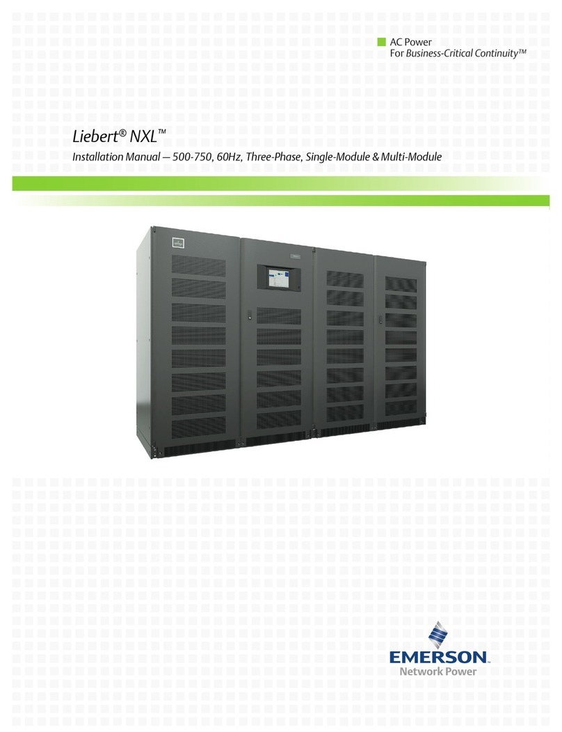 Emerson Liebert NXL installation manual Emerson Liebert NXL installation manual