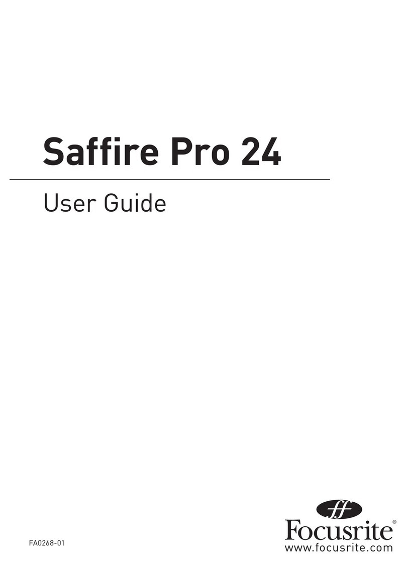 Focusrite Saffire Pro 24 User manual