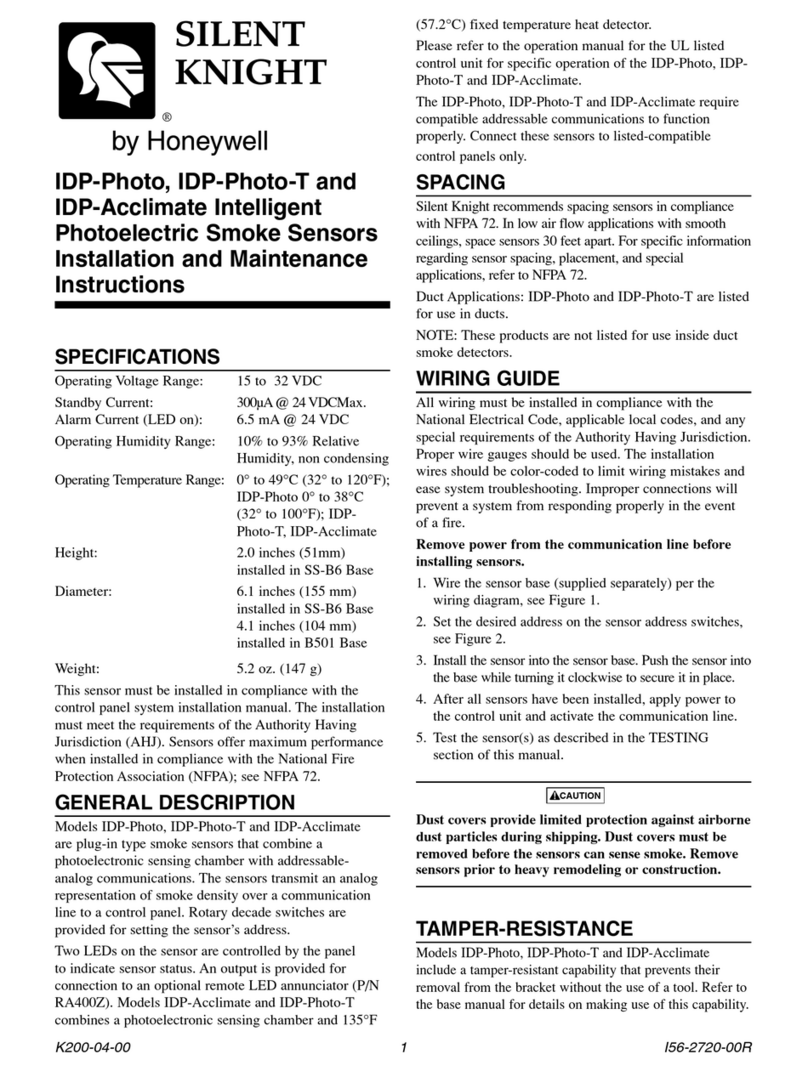 SILENT KNIGHT IDP-Photo Installation and maintenance manual SILENT KNIGHT IDP-Photo Installation and maintenance manual