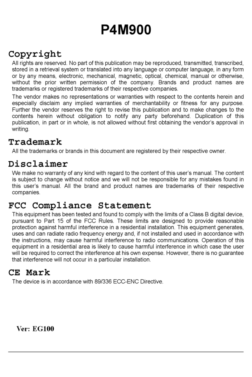 Biostar P4M900 Micro 775 User manual