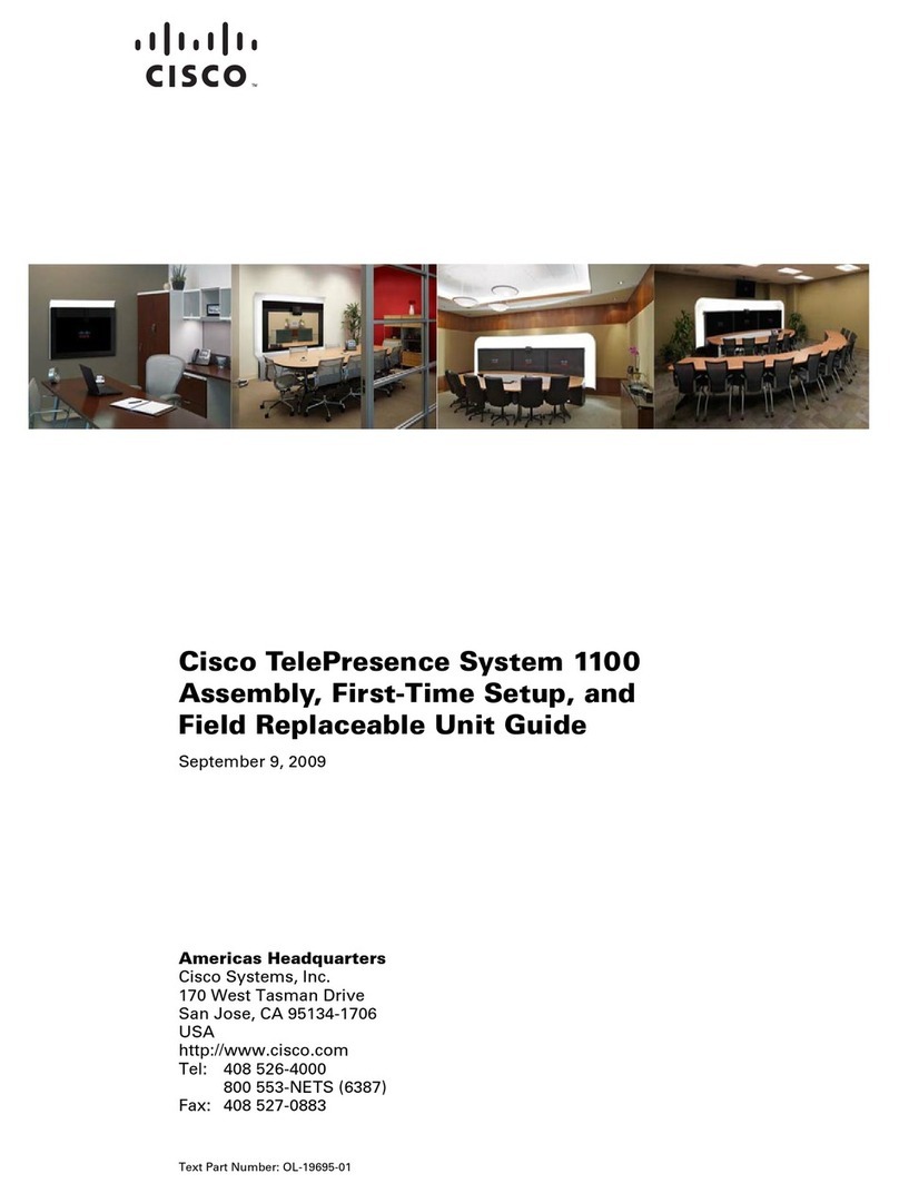 Cisco TelePresence System 1100 User manual