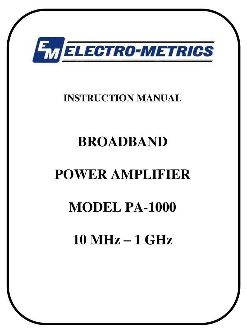 Electro-Metrics PA-1000 instruction manual Electro-Metrics PA-1000 instruction manual