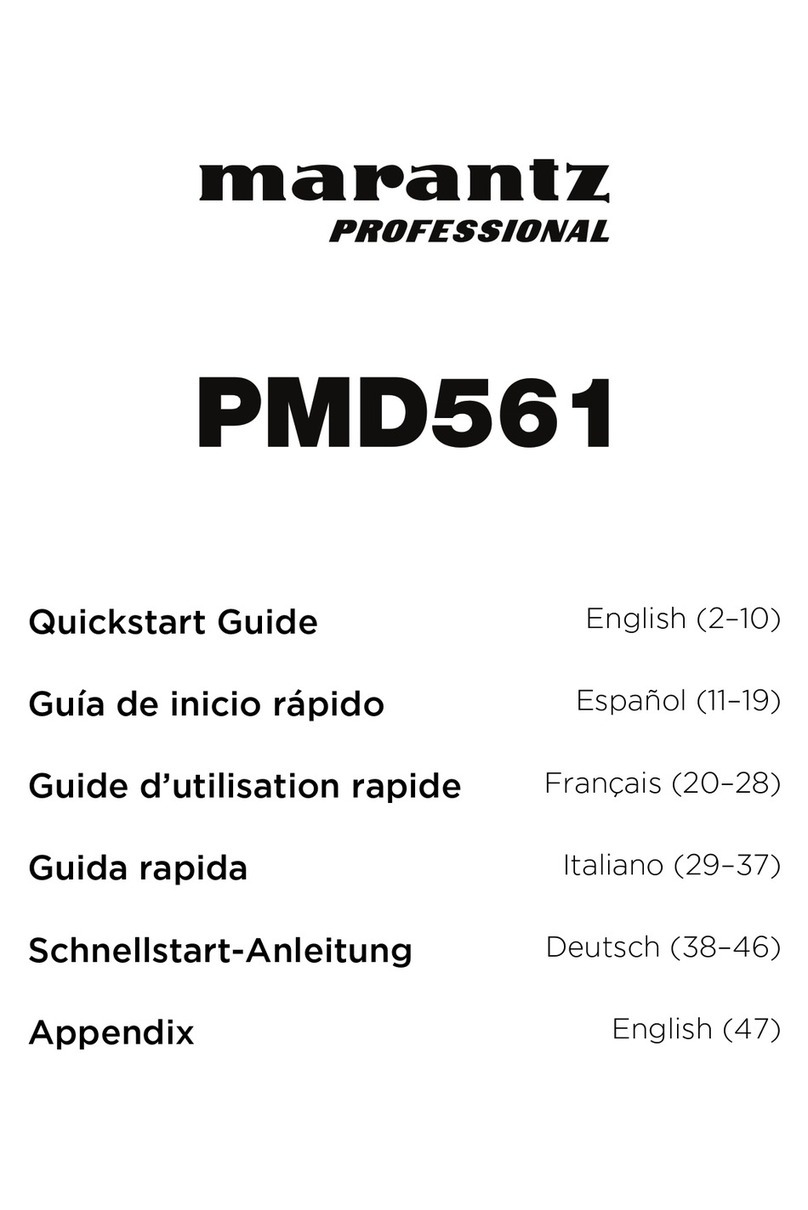 Marantz PMD561 User manual