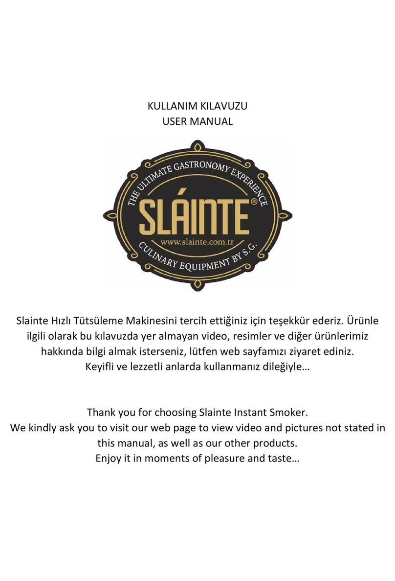 SLAINTE INSTANT SMOKER user manual