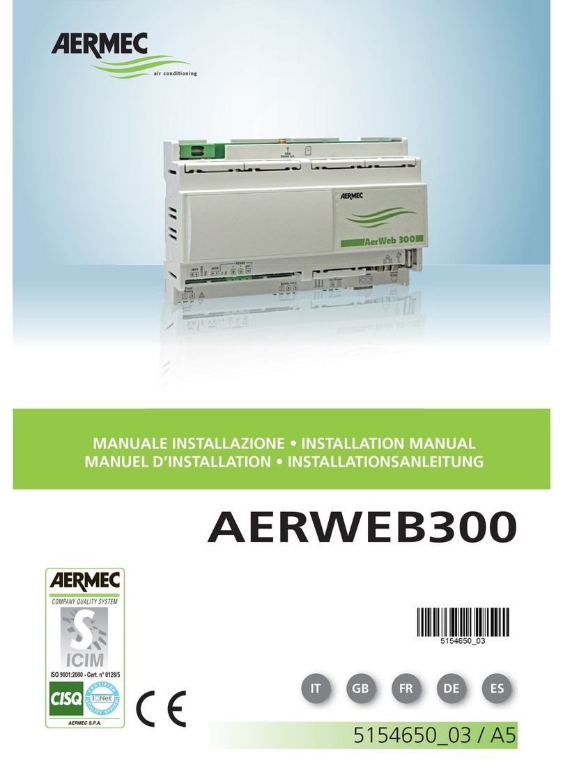 AERMEC AERWEB300 installation manual