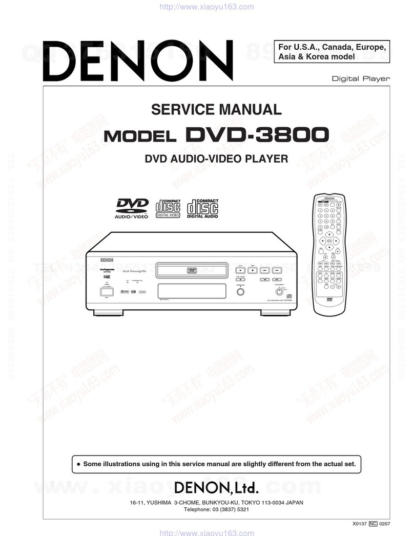 Denon DVD-3800 User manual