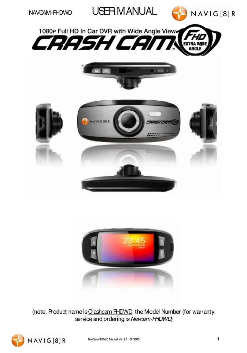 CRASH CAM NAVIG 8 R user manual