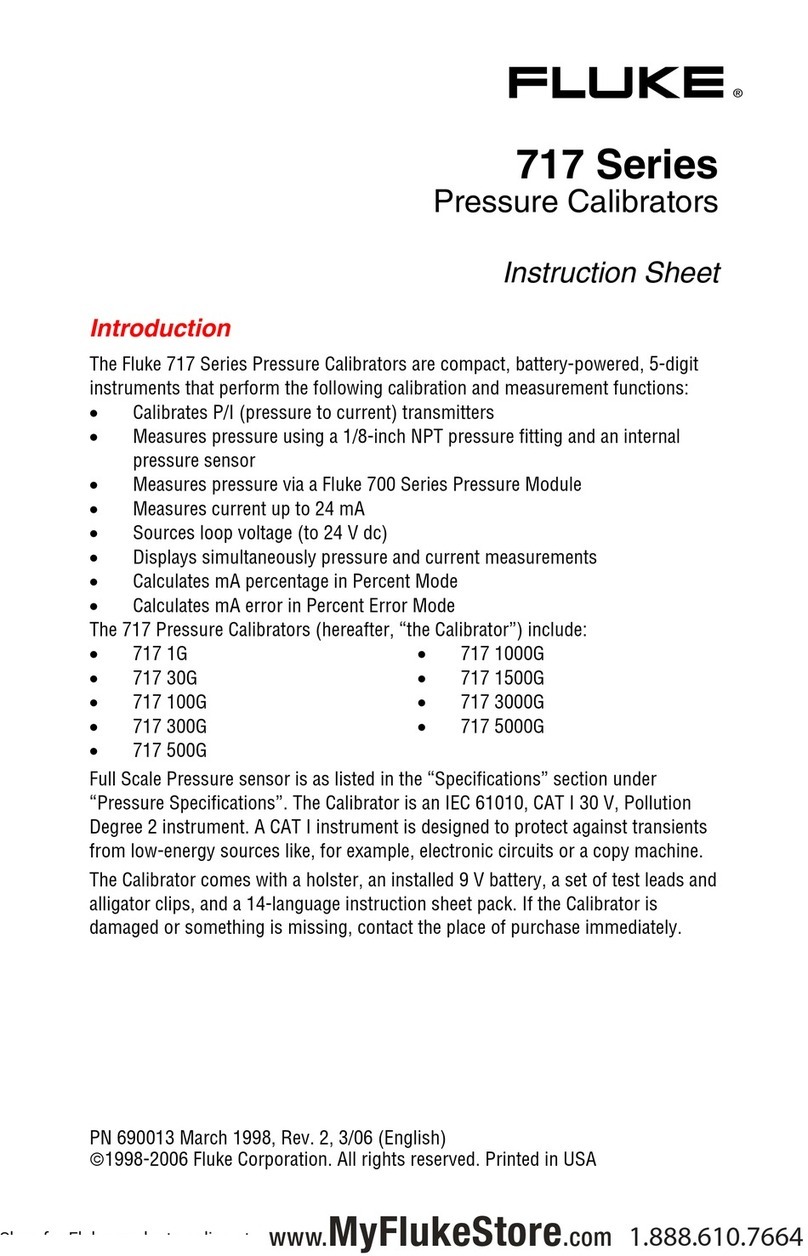 Fluke 717 1G instruction sheet