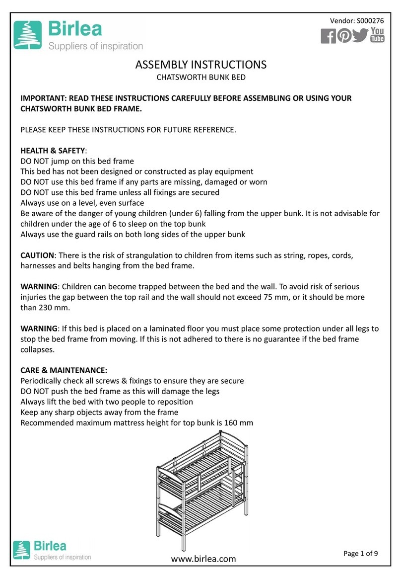 Birlea CHABBWHTV2 User manual Birlea CHABBWHTV2 User manual