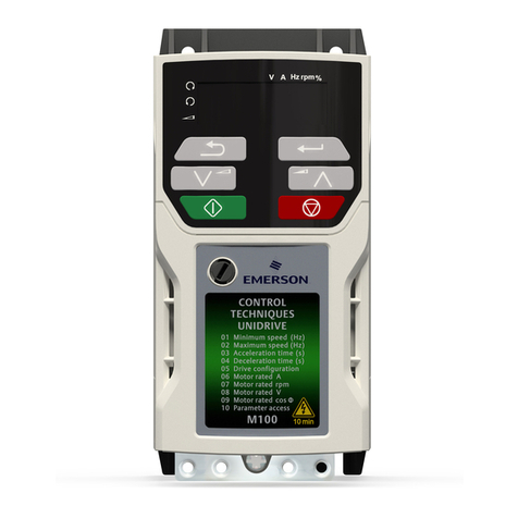 Emerson Unidrive M100 Use and maintenance manual