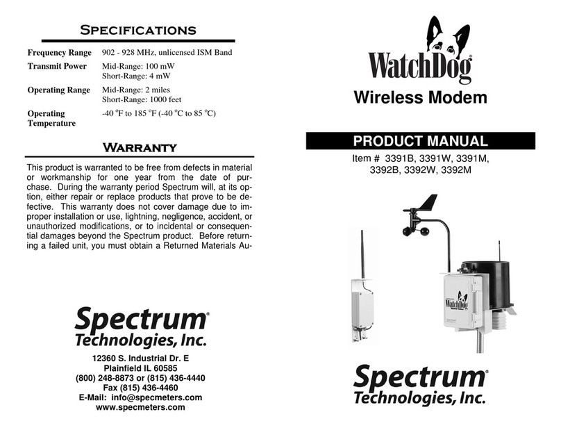 Spectrum WatchDog 3391B product manual