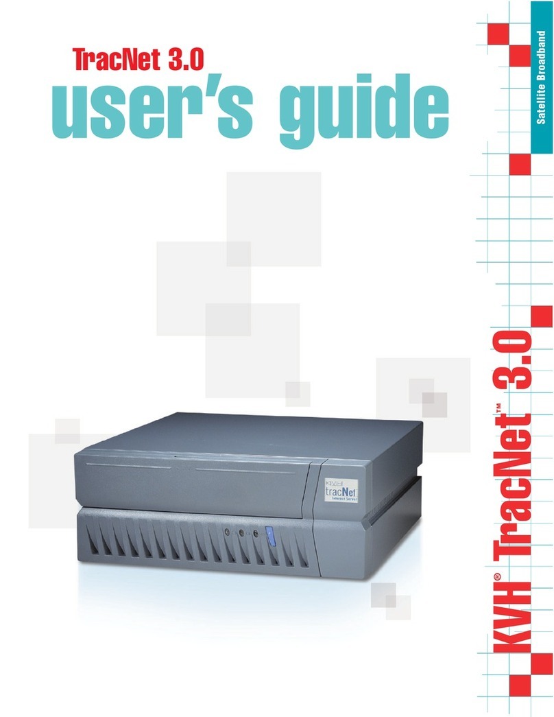 KVH Industries TracNet 3.0 User manual