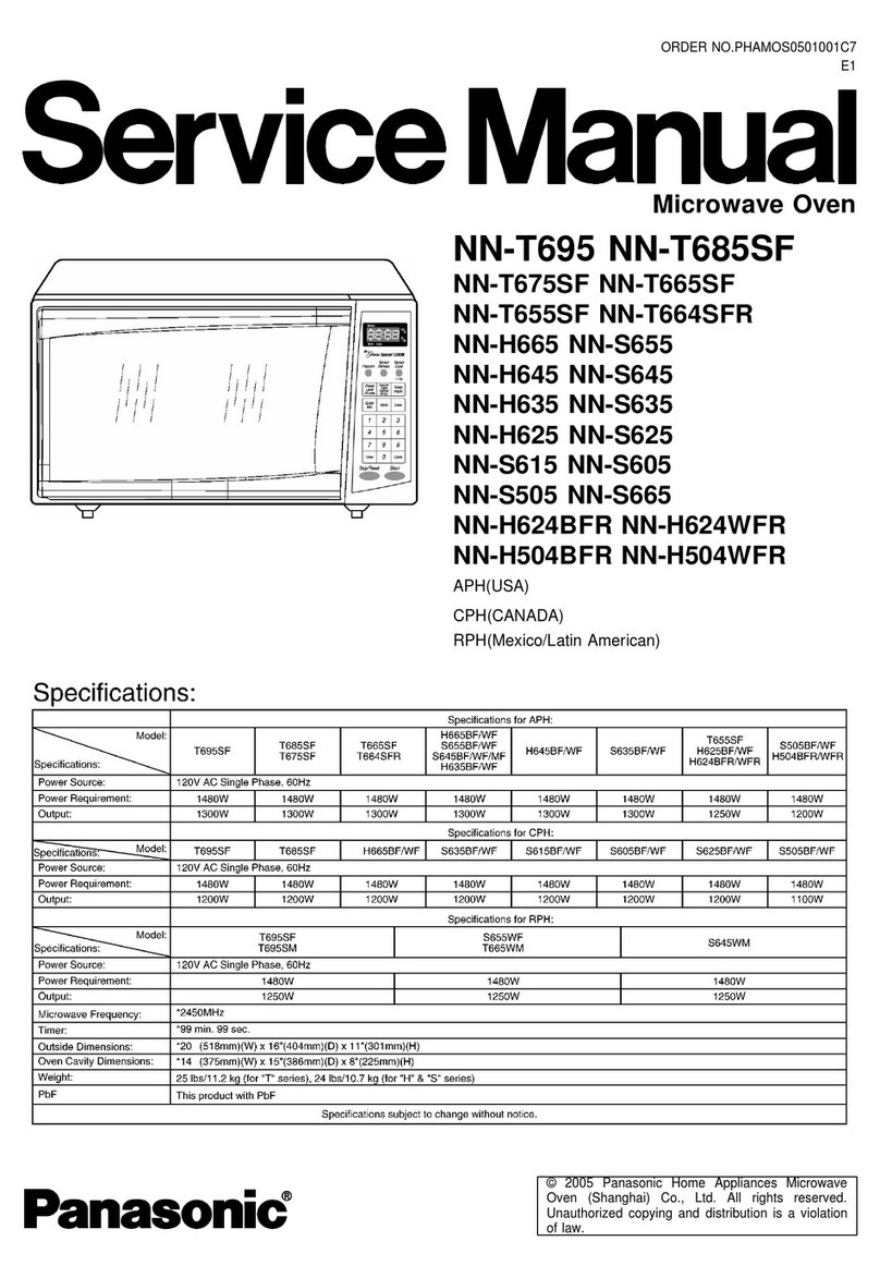 Panasonic INVERTER NN-T695 Service manual