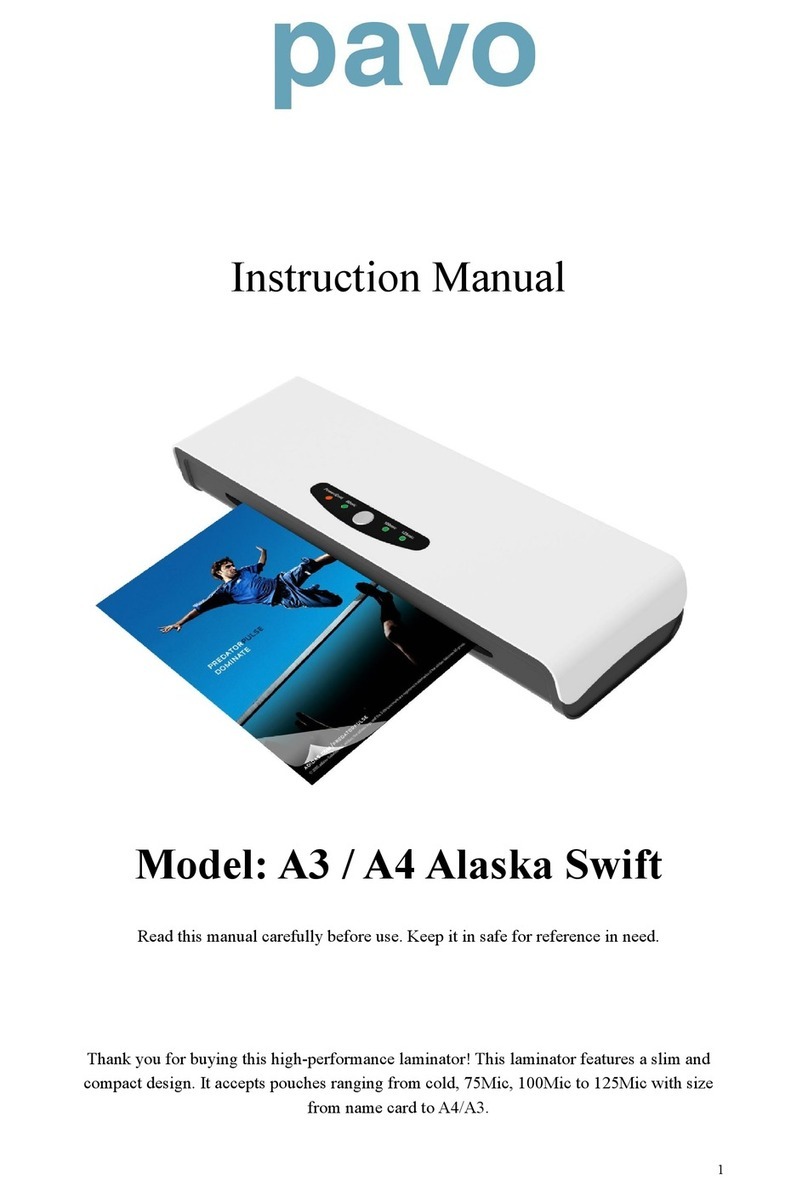 PAVO A3 Alaska Swift User manual