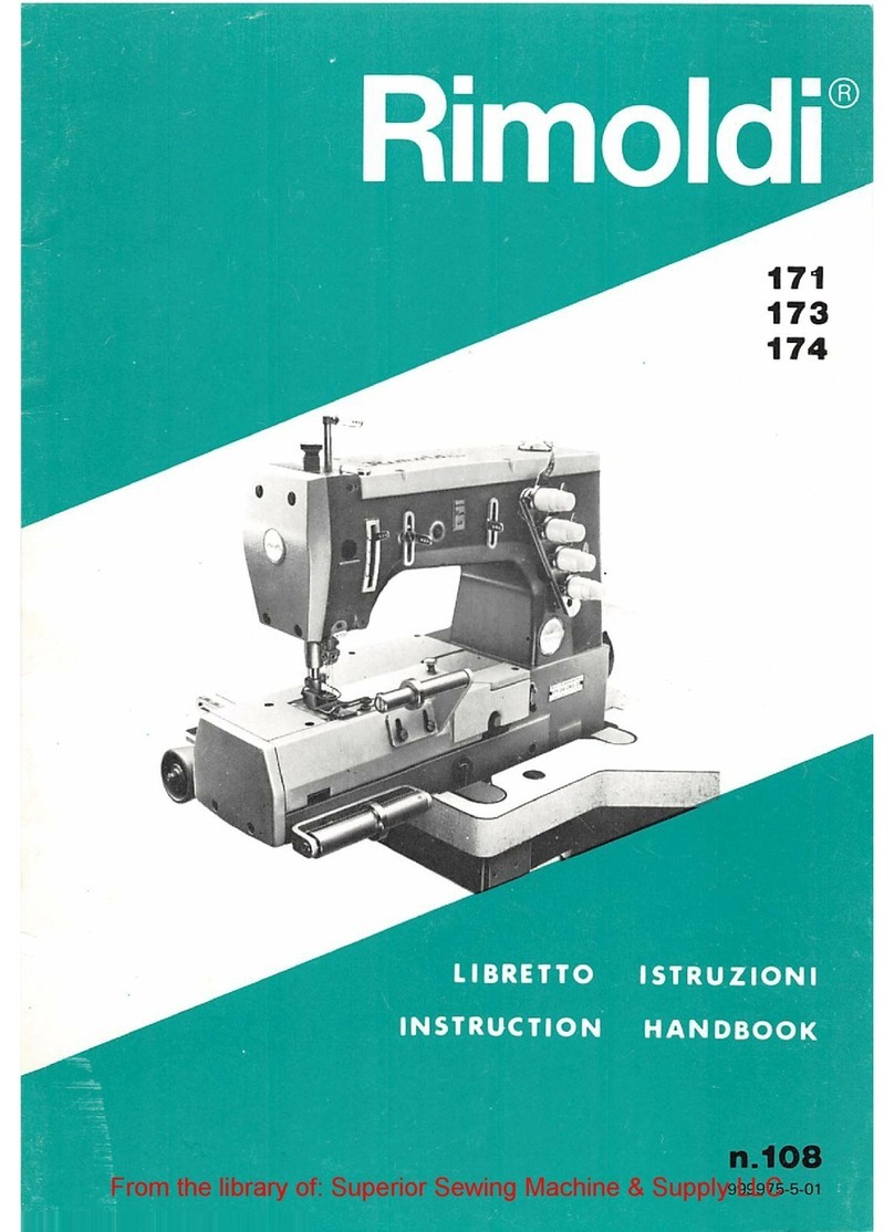 Rimoldi 171 Instruction handbook