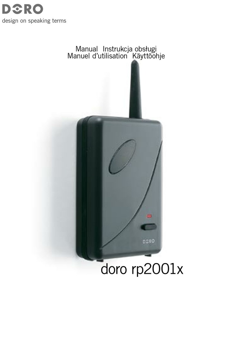 Doro rp2001x user manual