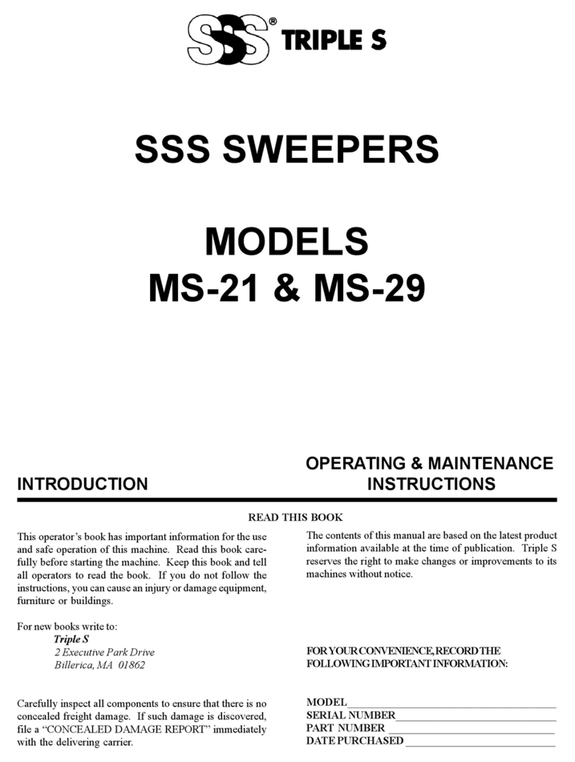 Triple S MS-29 Operating and maintenance instructions