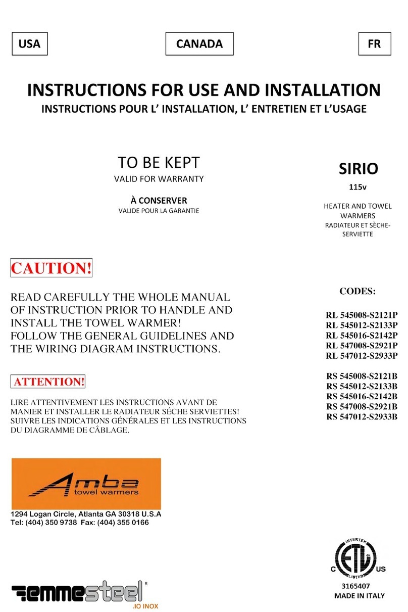Amba RL 545008-S2121P Instructions for use and installation