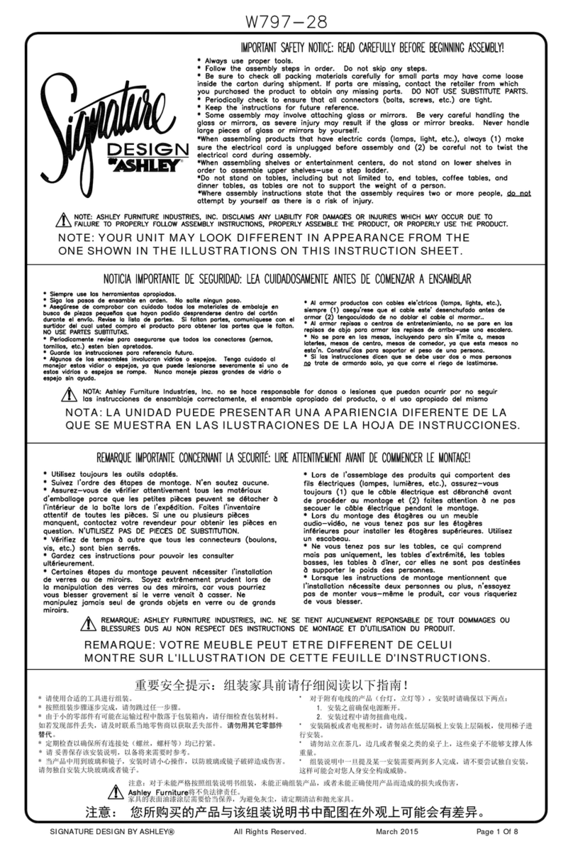 Signature W797-28 Assembly instruction