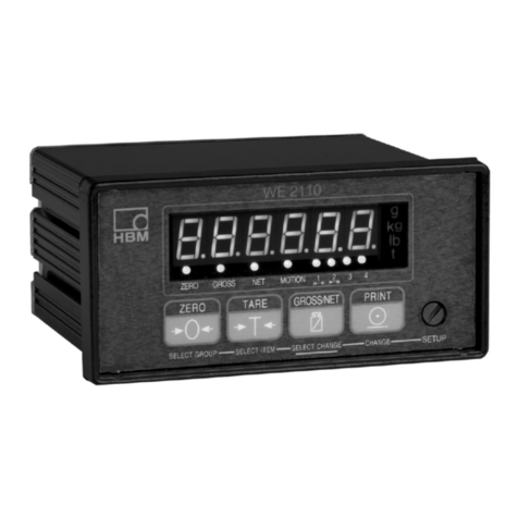 HBM WE2110 User manual