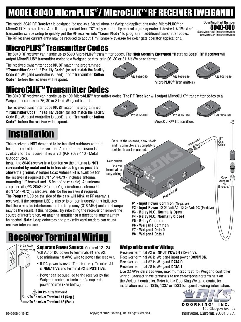 DKS 8040 microplus User manual