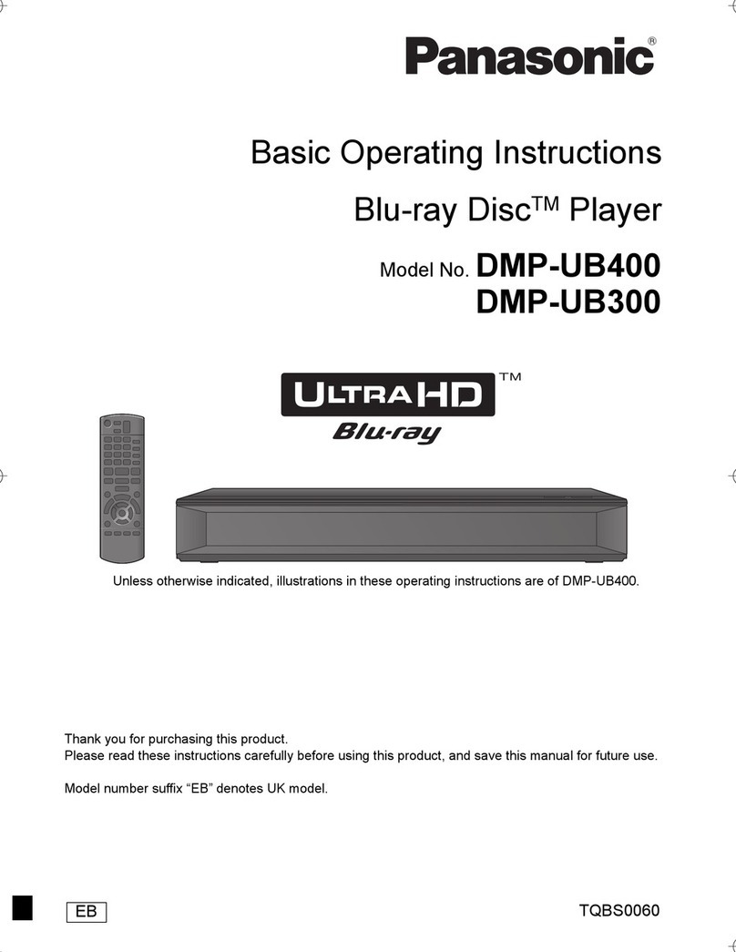 Panasonic DMP-UB400 Basic operating instructions