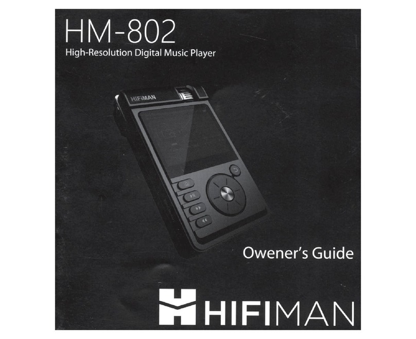 HiFiMAN HM-802 User manual