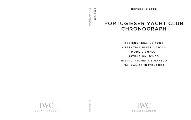 iwc IW3905 Operating	 instruction