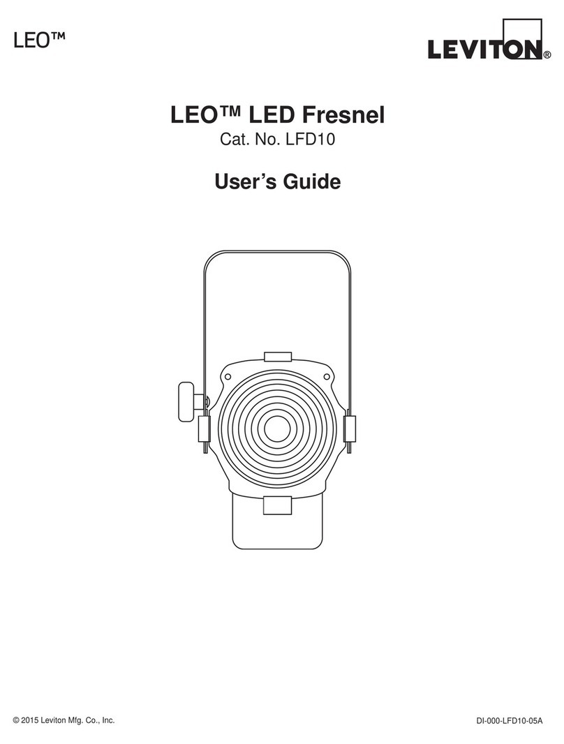 Leviton LEO LED Fresnel LFD10 User manual