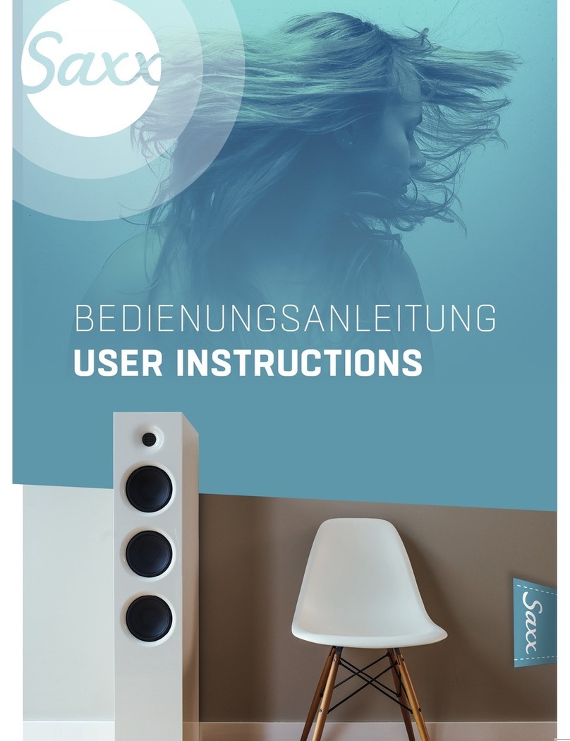 Saxx CoolSOUND CX-30 User instructions