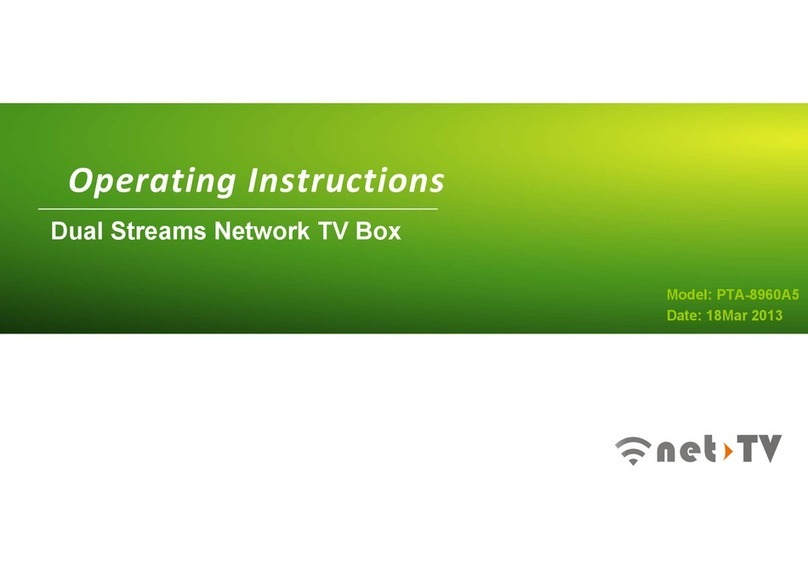 net-TV PTA-8960A5 operating instructions