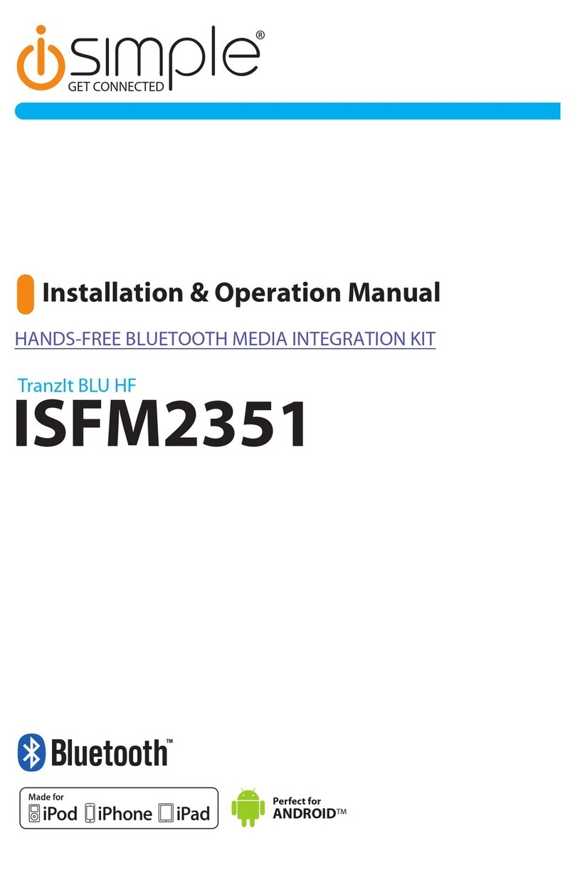Simple ISFM2351 Installation & operation manual