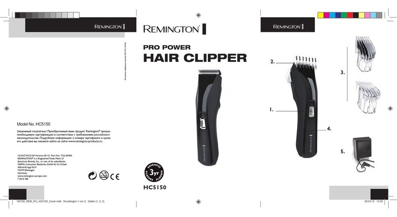 Remington PRO POWER HC5150 Instructions for use