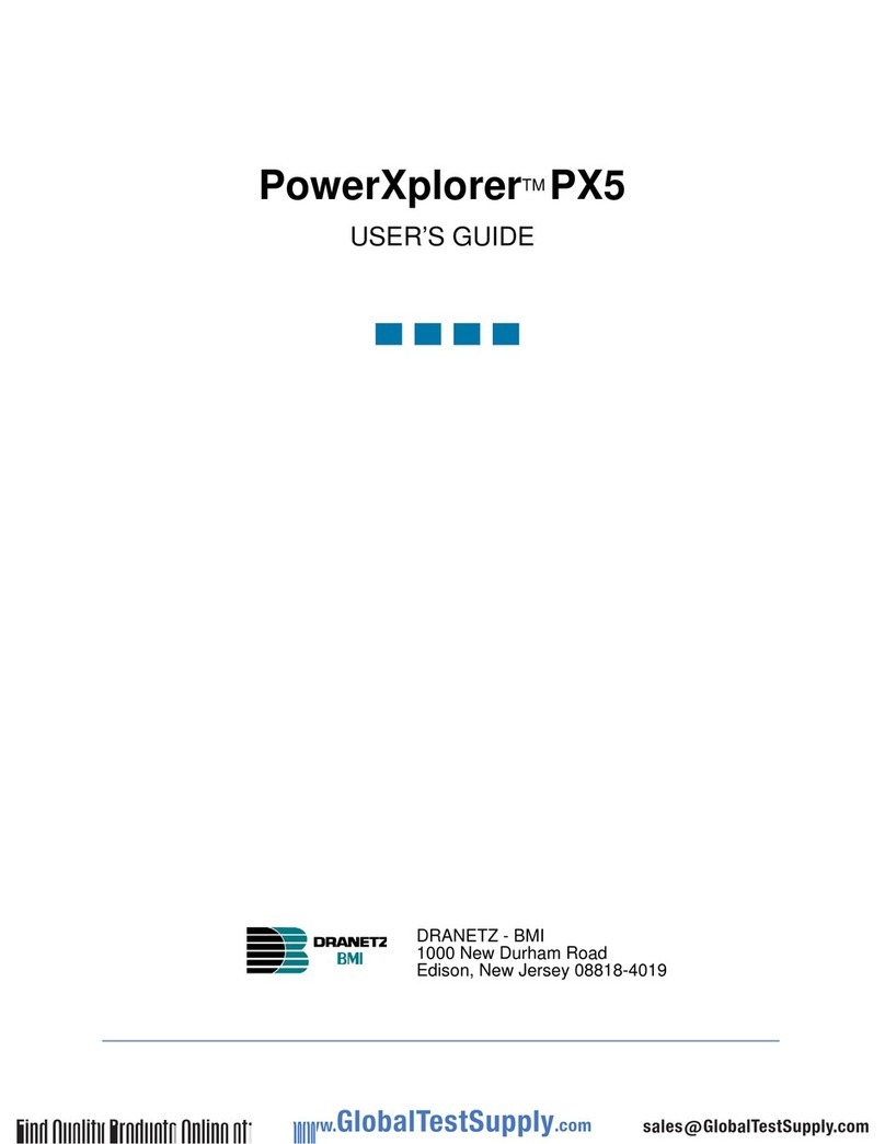 Dranetz PowerXplorer PX5 User manual Dranetz PowerXplorer PX5 User manual