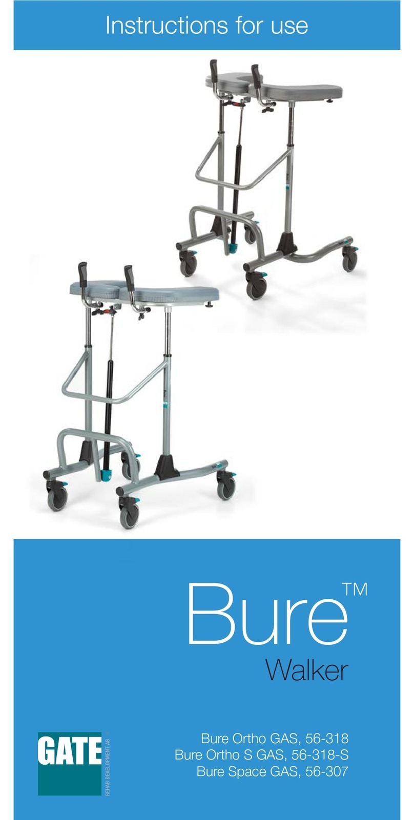 Gate Bure Ortho GAS, 56-318 Instructions for use