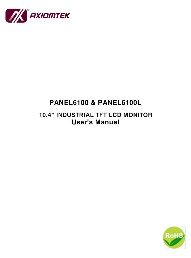 AXIOMTEK PANEL6100 User manual AXIOMTEK PANEL6100 User manual