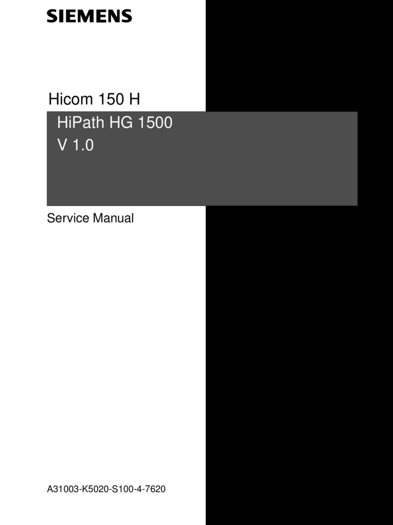 Siemens HiPath HG 1500 User manual