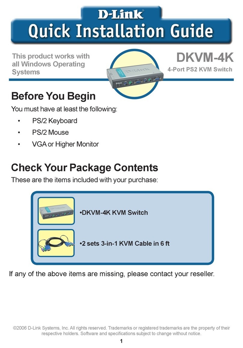 D-Link DKVM-4K - KVM Switch User manual