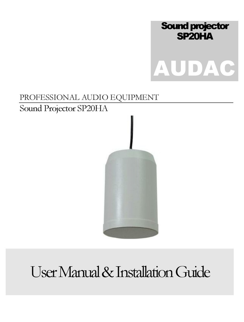 AUDAC SP20HA User manual & installation guide