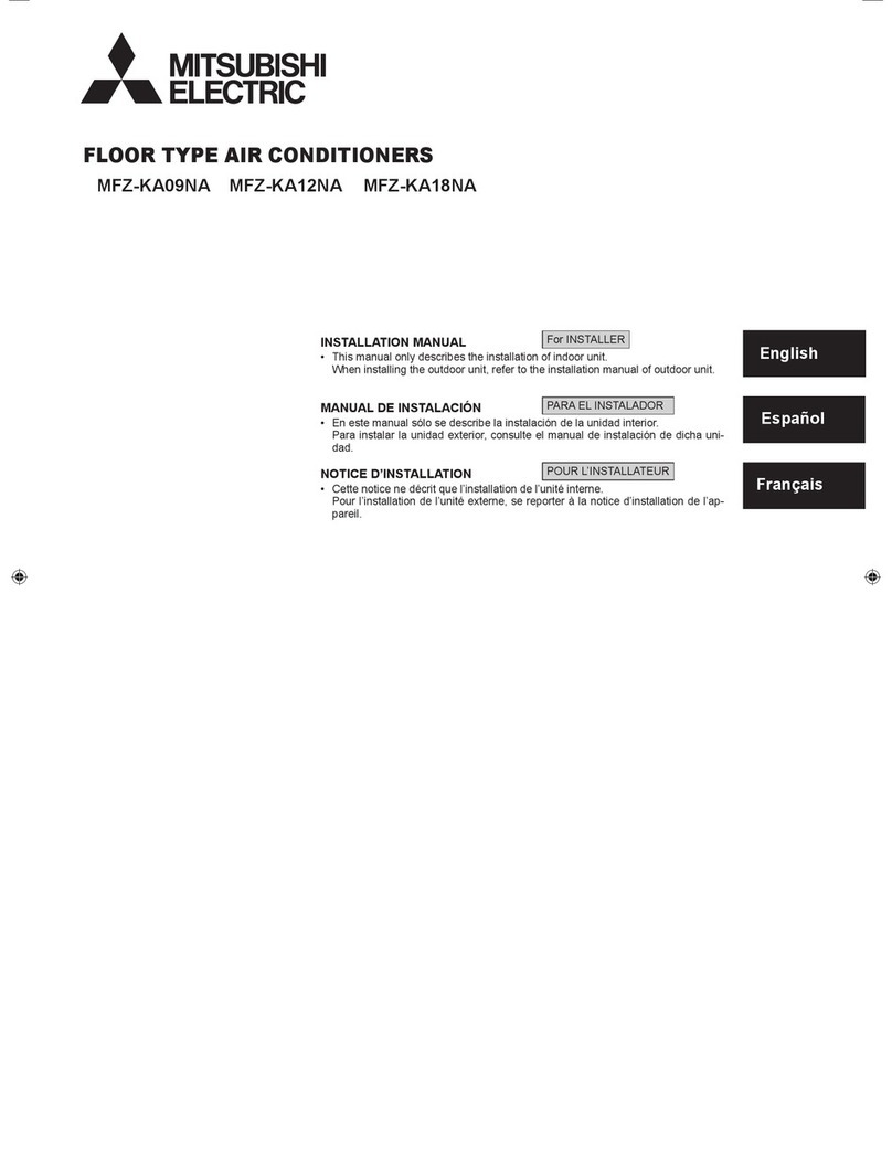 Mitsubishi Mr.Slim MFZ-KA09NA User manual Mitsubishi Mr.Slim MFZ-KA09NA User manual