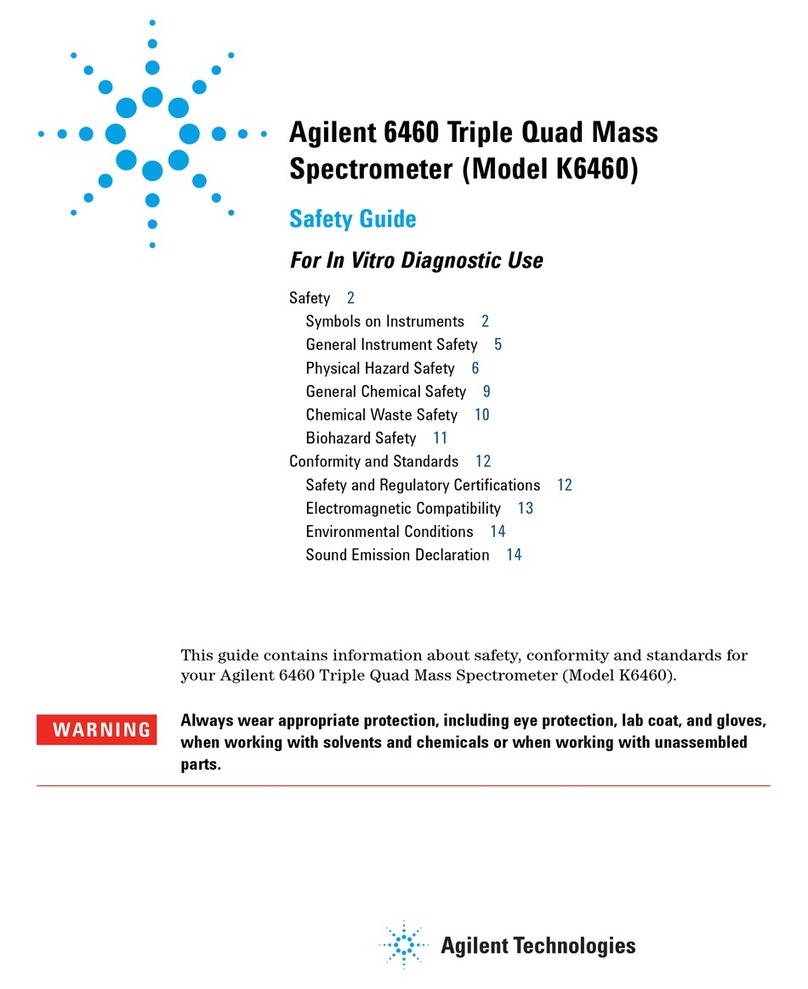 Agilent Technologies K6460 Installation and operating manual