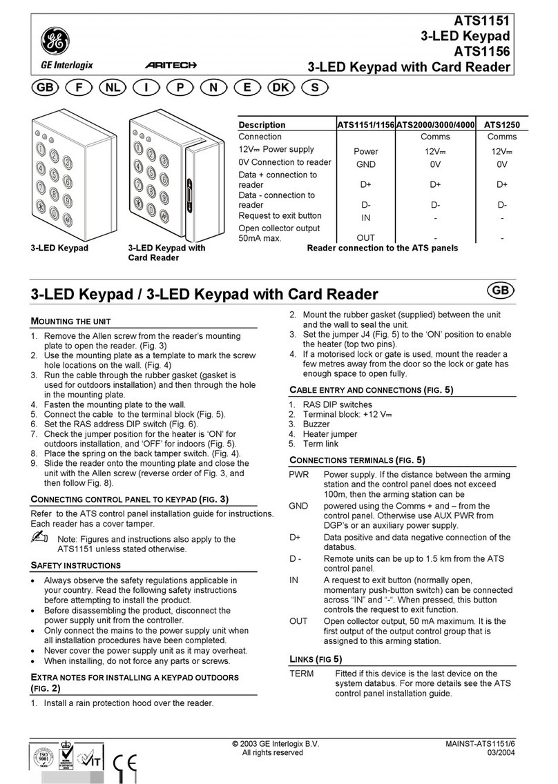 GE Interlogix ATS1151 manual