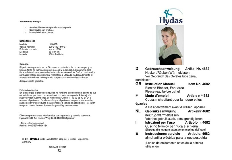 Hydas LH-885B instruction manual