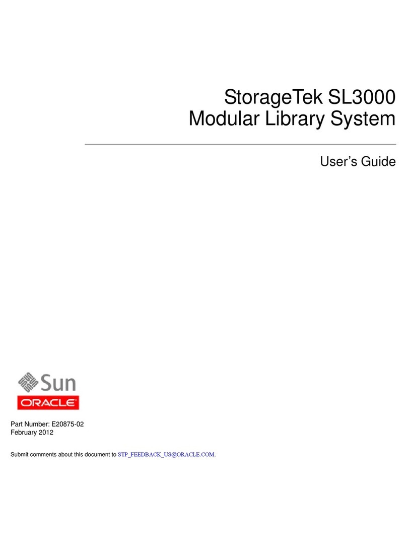 Sun Oracle StorageTek SL3000 User manual