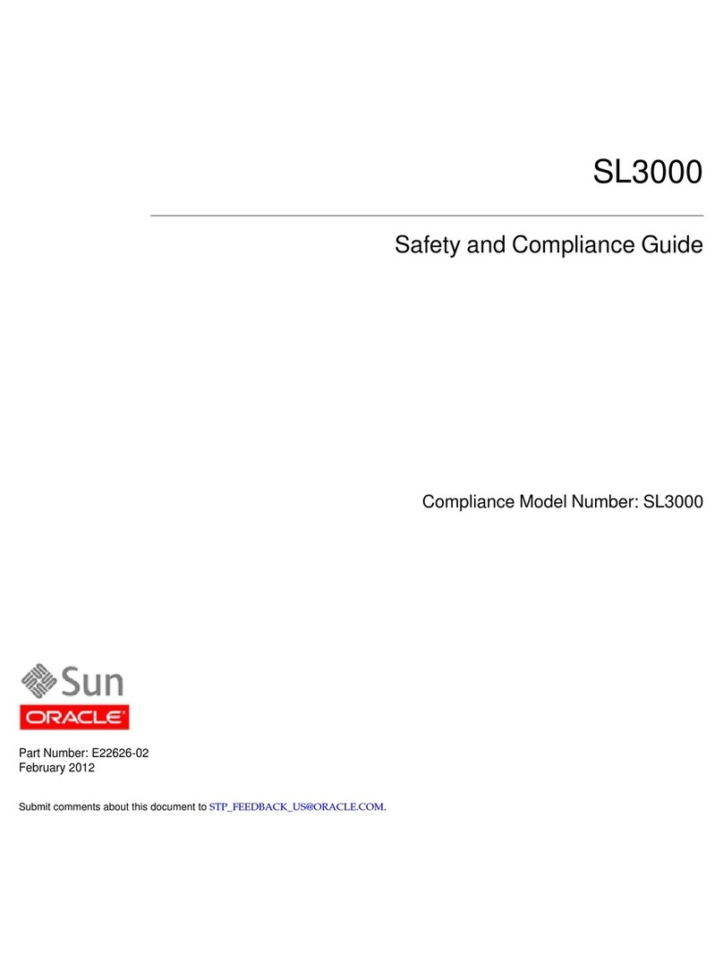 Sun Oracle StorageTek SL3000 Installation and operating manual