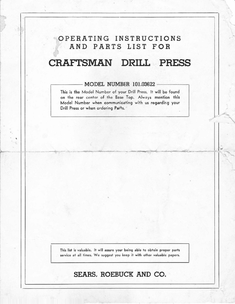 Craftsman 101.03622 User manual