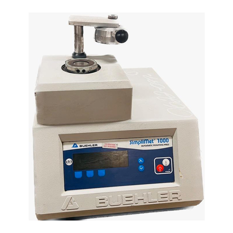 Buehler SimpliMet 1000 The Twins operating instructions Buehler SimpliMet 1000 The Twins operating instructions