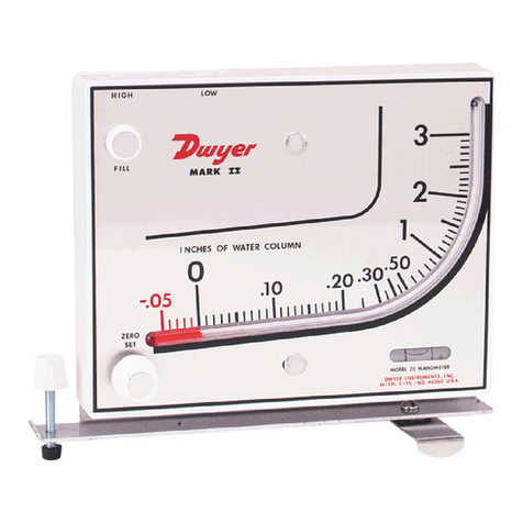 Dwyer Instruments 25 Operation and maintenance manual