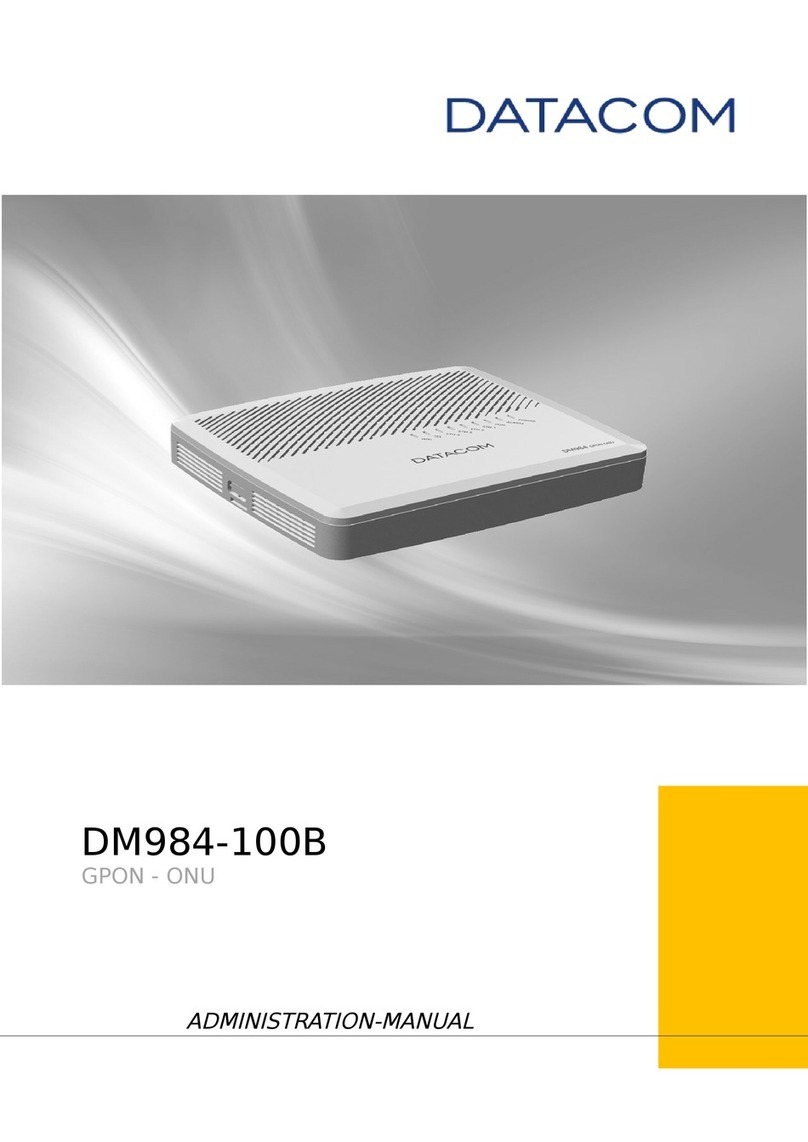 Datacom DM984-100B Administration manual