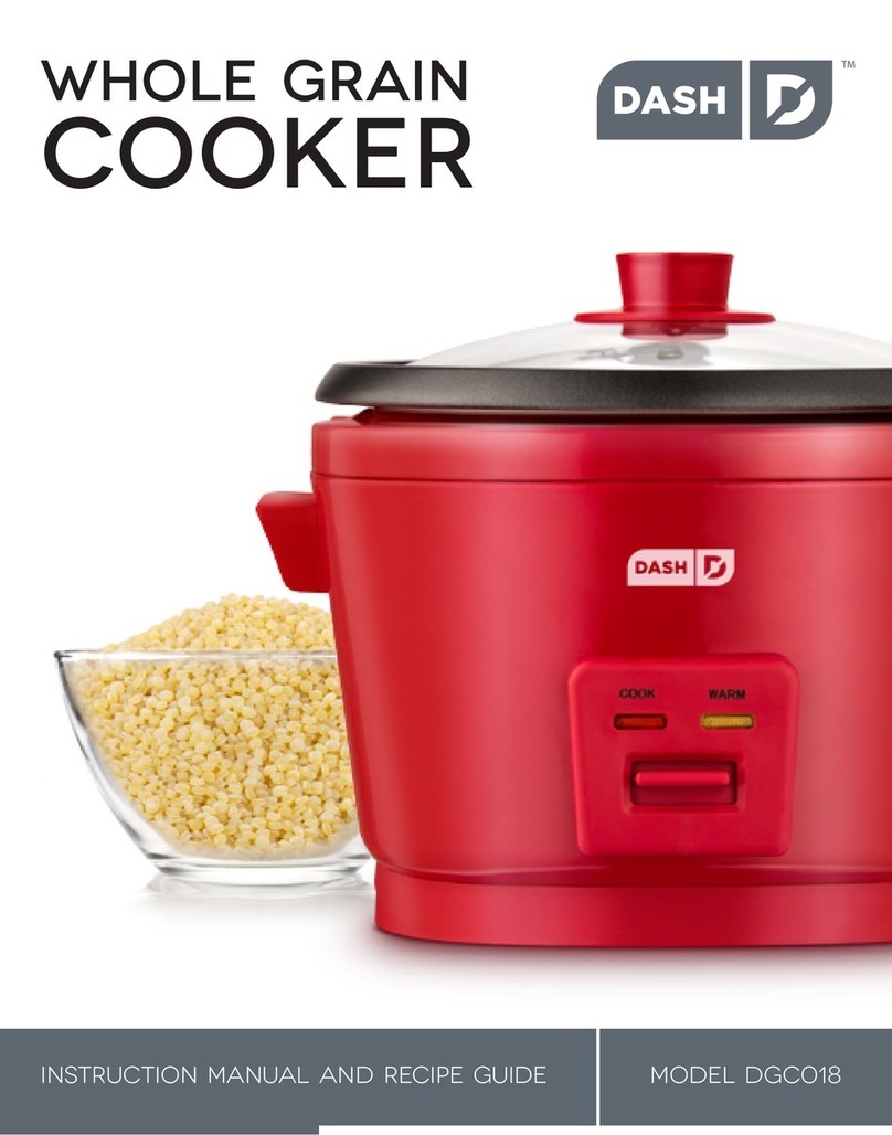 Dash DGC018 Instruction manual and recipe guide